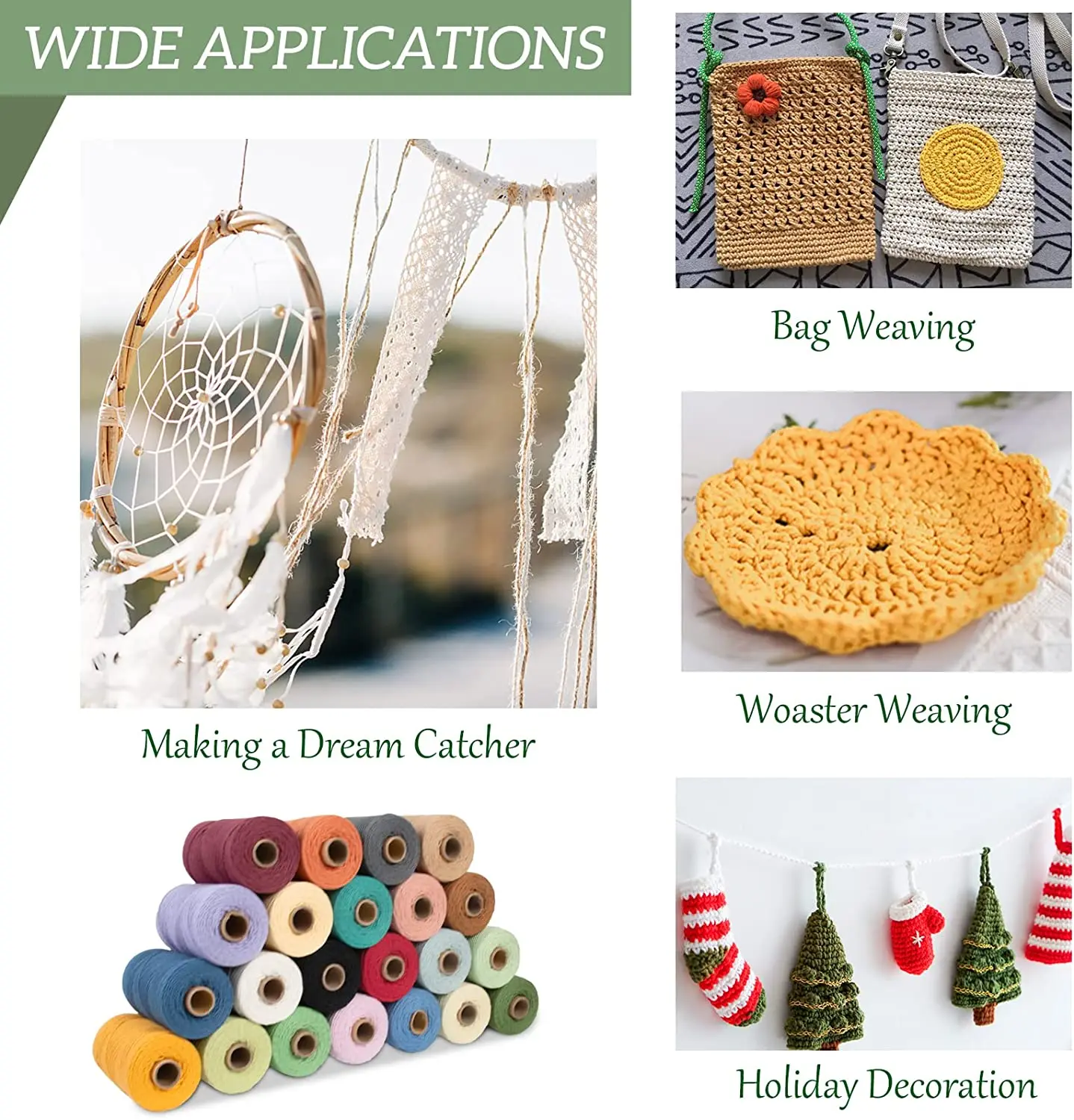 Cotton Macrame Cord Rope Twine Twisted Knitted Braided Cord 1mm 2mm 4mm 8mm 10mm Art Craft Sewing Jewelry Supplies Shibari Drawc