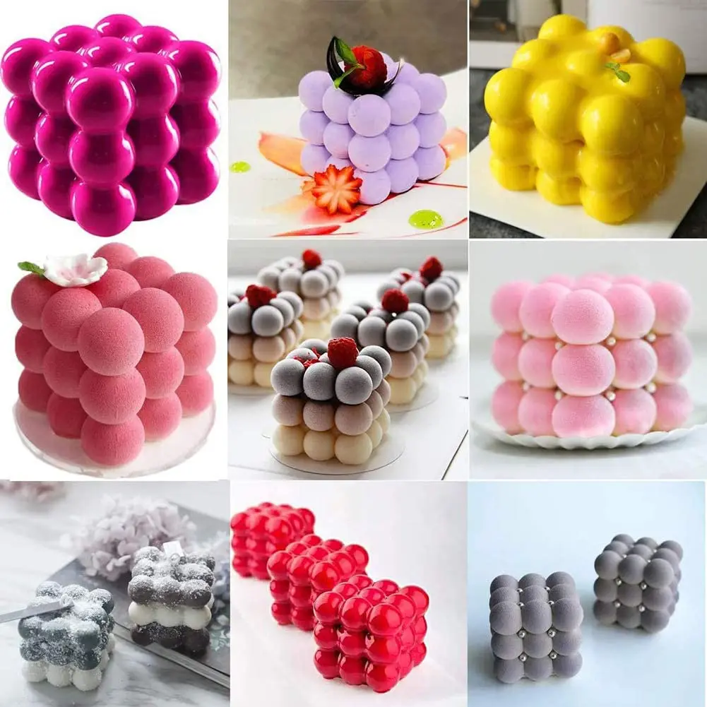 DIY 3D Bubble Wax Handicrafts Customized Form Silicone Mold For Candle