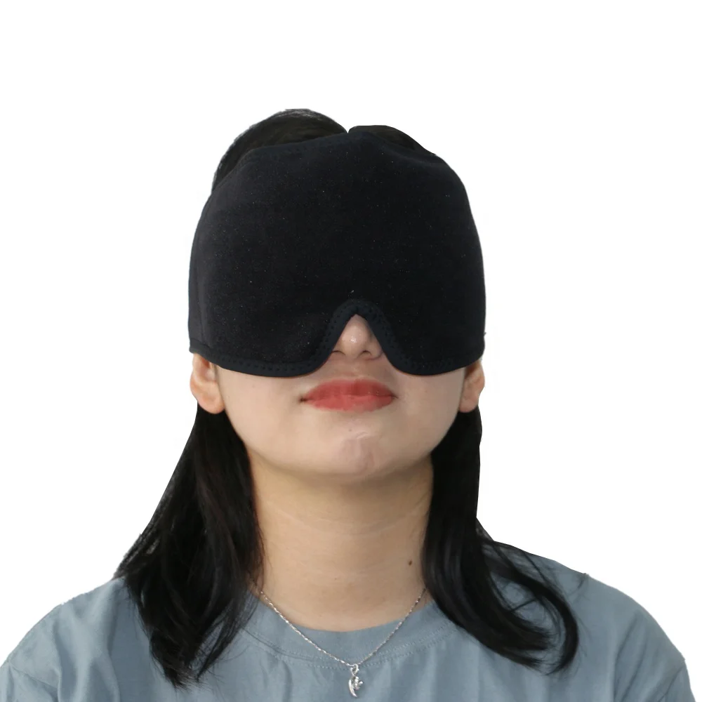 Headache Eye Therapy Hot Cold Gel Ice Packs Wholesale Cooling Eye Pads With Wrap Headache Hat