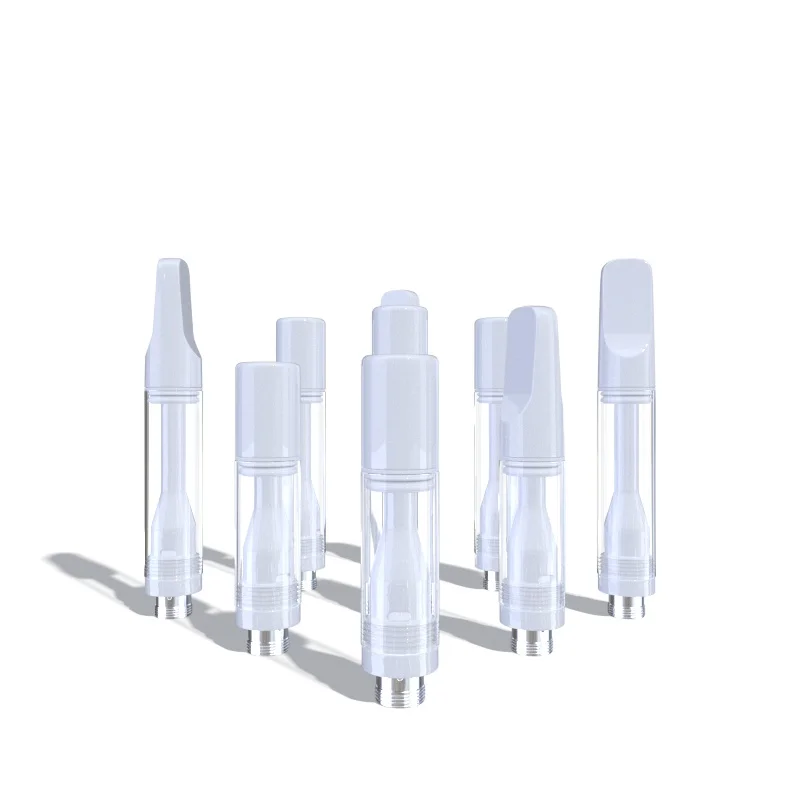 Proof leaking 510 thread cbd oil cartridge glass tank 1ml 0.5ml ceramic coil cart