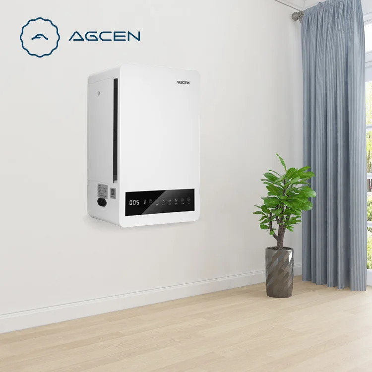Wall Mounted Fresh Air Positive Pressure Ventilation System Home Air Purifier H13 Filter Air Recuperator Ventilation
