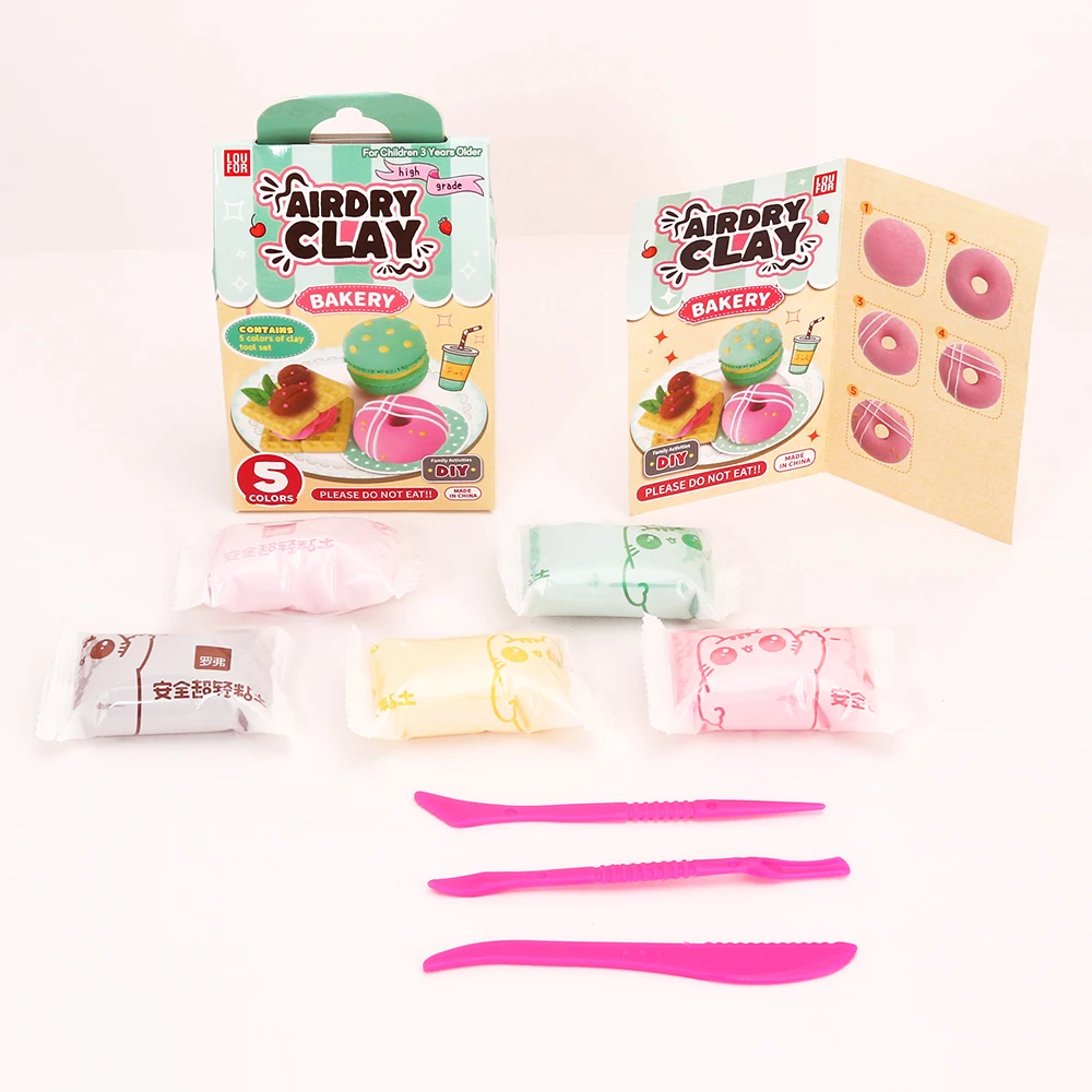 High Quality 40g Soft Super Light Clay Modeling Air Dry Polymer Clay For DIY Handmade Toys