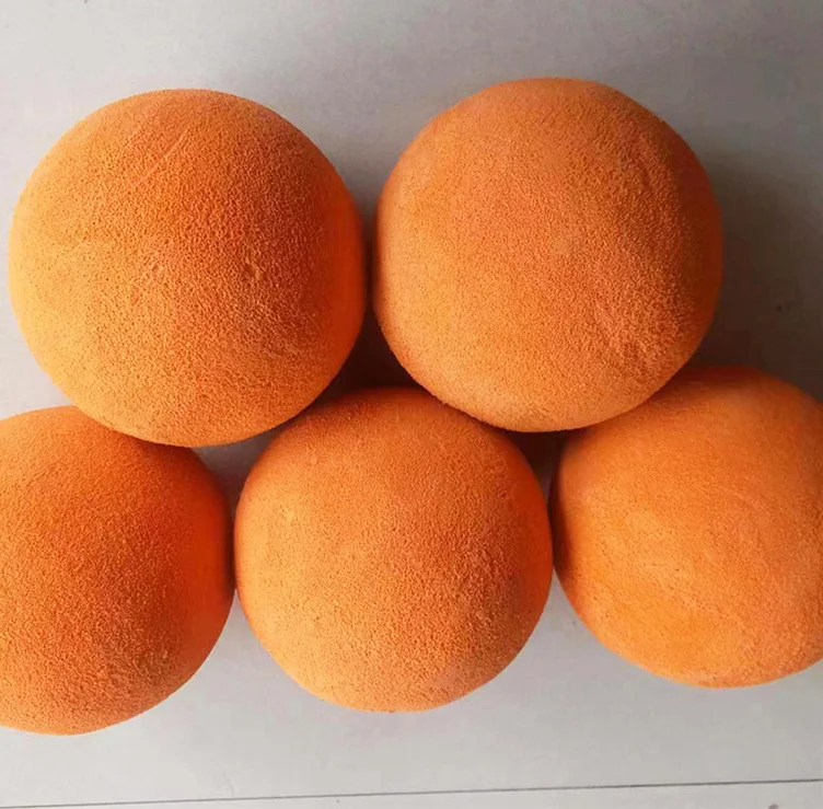 Wholesale 0.5-9 inch Soft Concrete Pumps natural rubber Cleaning Sponge Ball