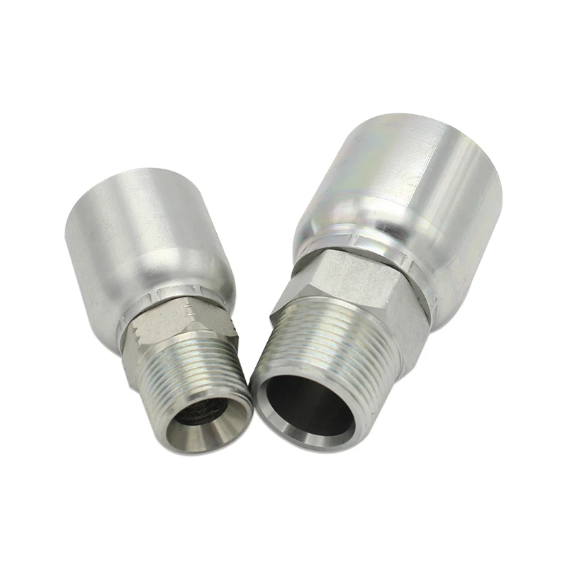 NPT 3/8 Male Crimp Pressing One Piece Hydraulic Hose Fittings