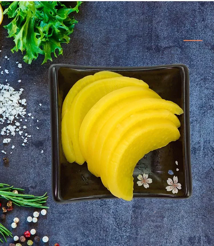 New Raw Material White Radish  Pickled Radish Slice for sushi with good quality White Radish