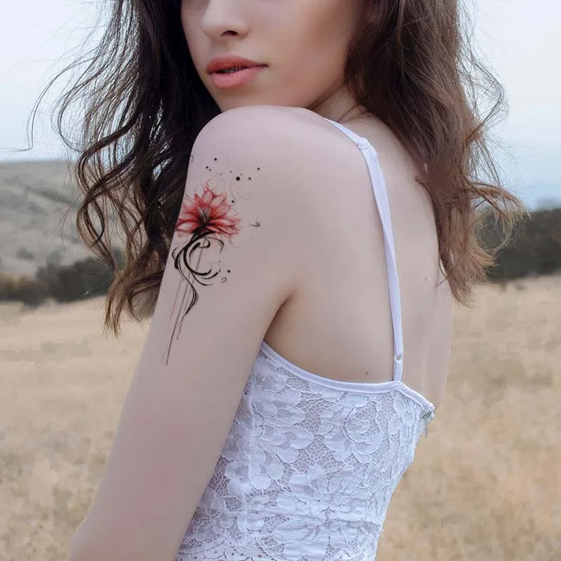 Горячая распродажа красочная временная татуировка производство трафарет для тела и рук водонепроницаемая наклейка татуировки