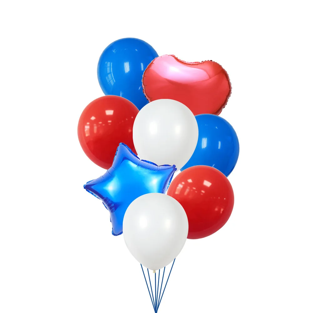 New USA Independence Day Balloon Set 12 inch Latex Balloon 18 inch Foil Balloon Set Party Decoration