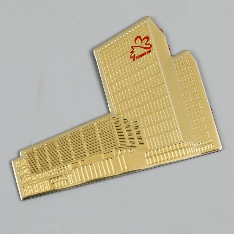 Metal nameplate customized print logo metal wine label nameplate special-shaped concave and convex packaging label