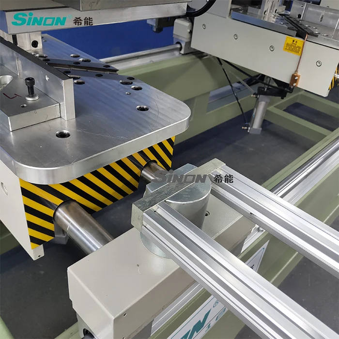 2 heads seamless window and door making machine for upvc