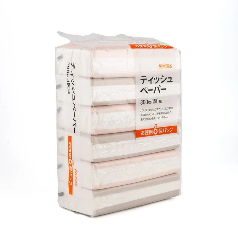 Customized Hygienic Printed Manufactured Fine Tissue Soft Pack Facial Tissue