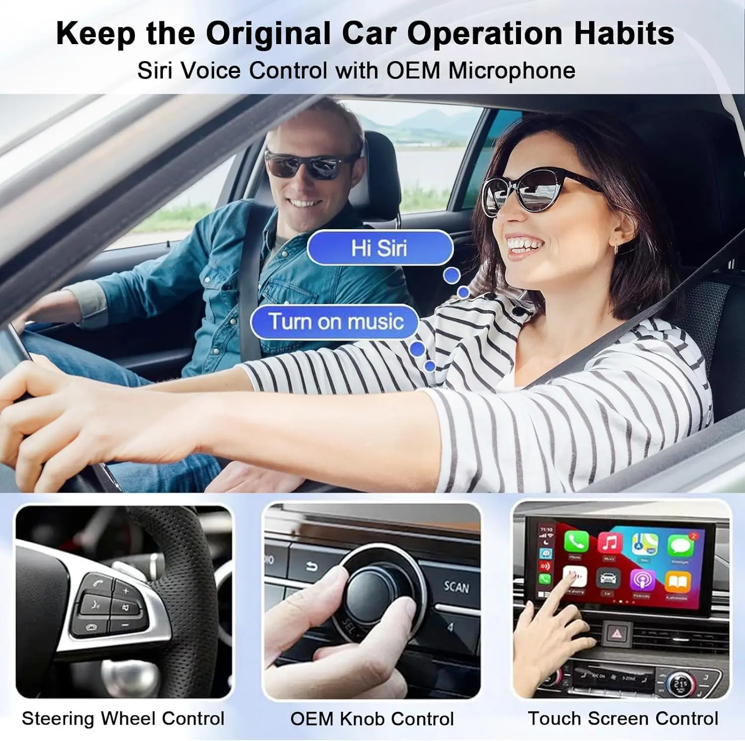 BOYI Wireless Carplay Adapter Converts For Iphone CarPlay for Factory & Aftermarket Systems for Superior Performance