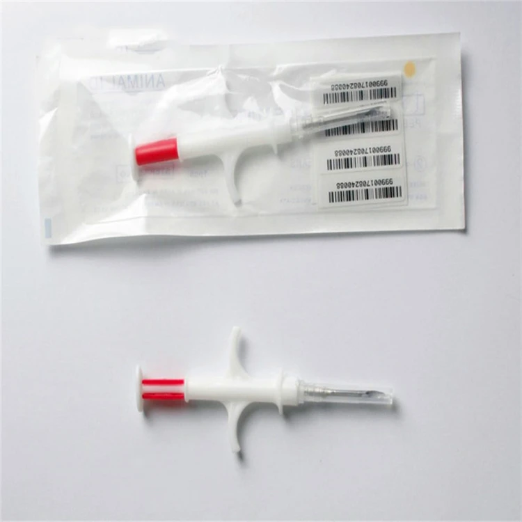
Animal tracking microchip glass tag rfid chip with injectable syringe with high quality 