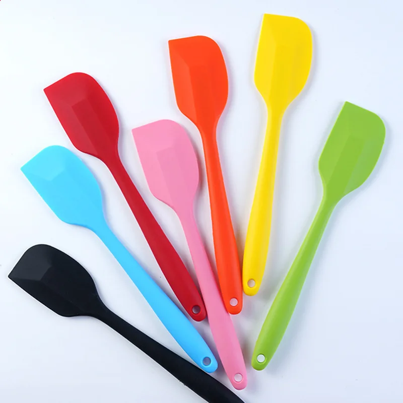One Piece Design Heat Resistant Non-Stick Flexible Scrapers Baking Mixing Tool Silicone Spatulas