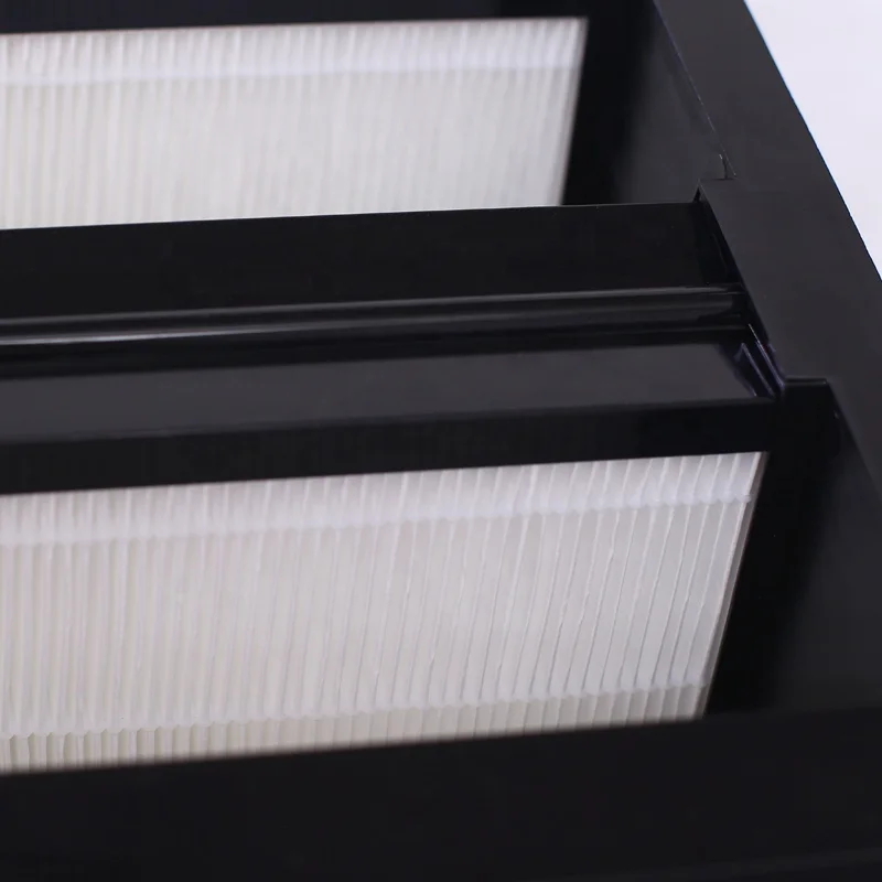 
Large air volume hepa air filter W shape V-bank Type hepa filters for ventilation Air conditioning and heating system 