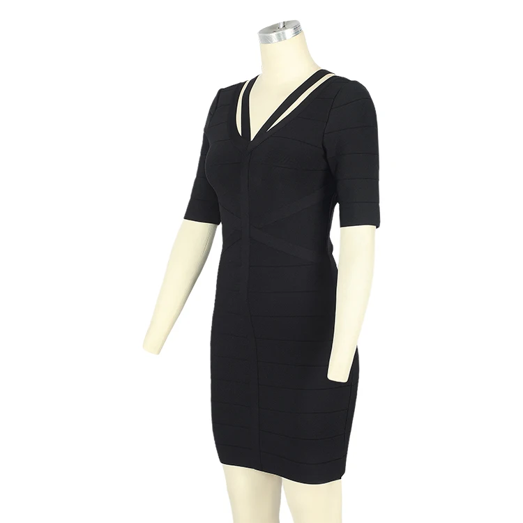 
2021 high quality ladies fashion strap bandage dress dress office dresses women formal 