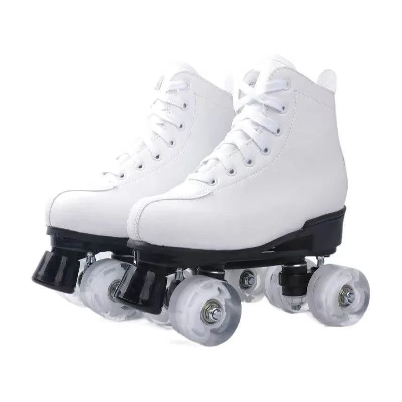 YSMLE Adult Hottest Custom Professional Rental 4 Wheels Non-adjustable Quad Skate Boots