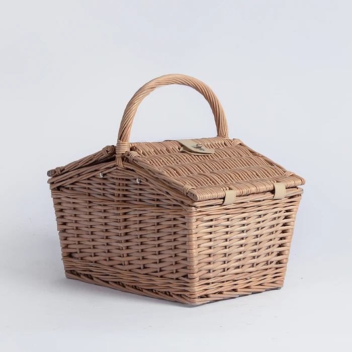 New Design Large  Nature willow wicker storage picnic baskets With Handles