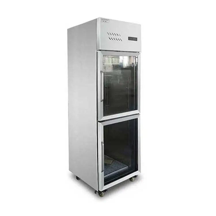 Luxury Hotel Kitchen Vertical 2 Door Commercial Fridge with CE Refrigeration Equipment