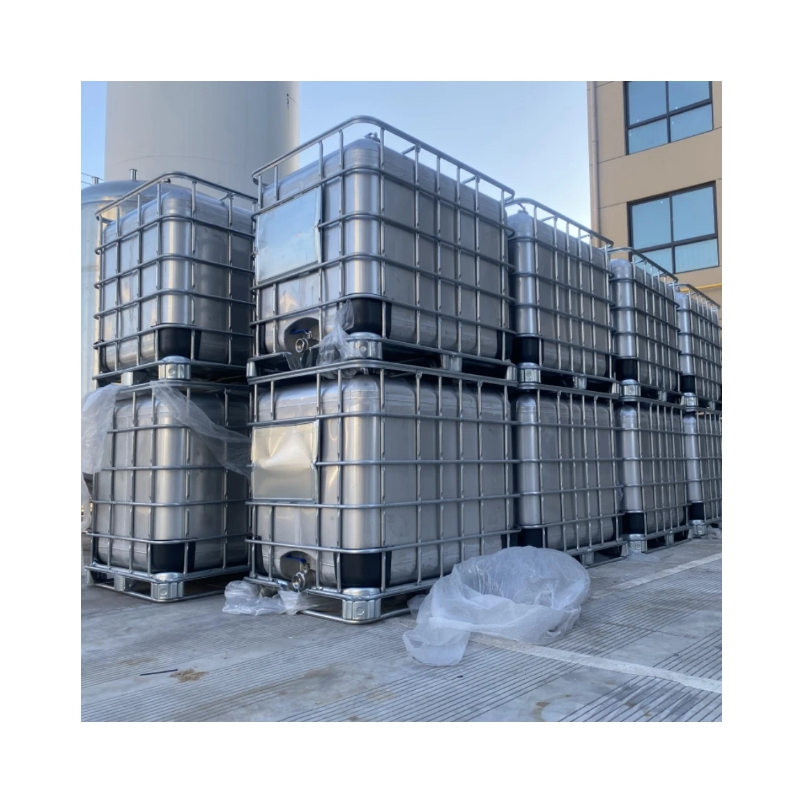 Stainless Steel chemical Liquid Transportation IBC Tank and storage IBC container