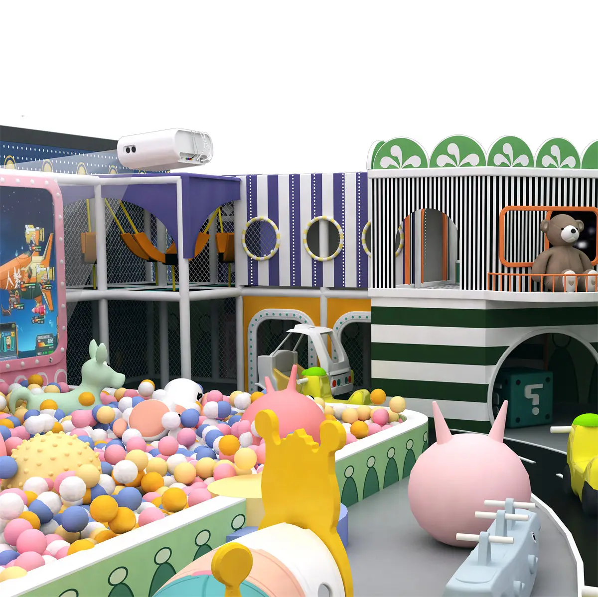 Newest Customized Design Children Amusement Park Facilities Soft Play Kids Play Area Indoor Plastic Playground