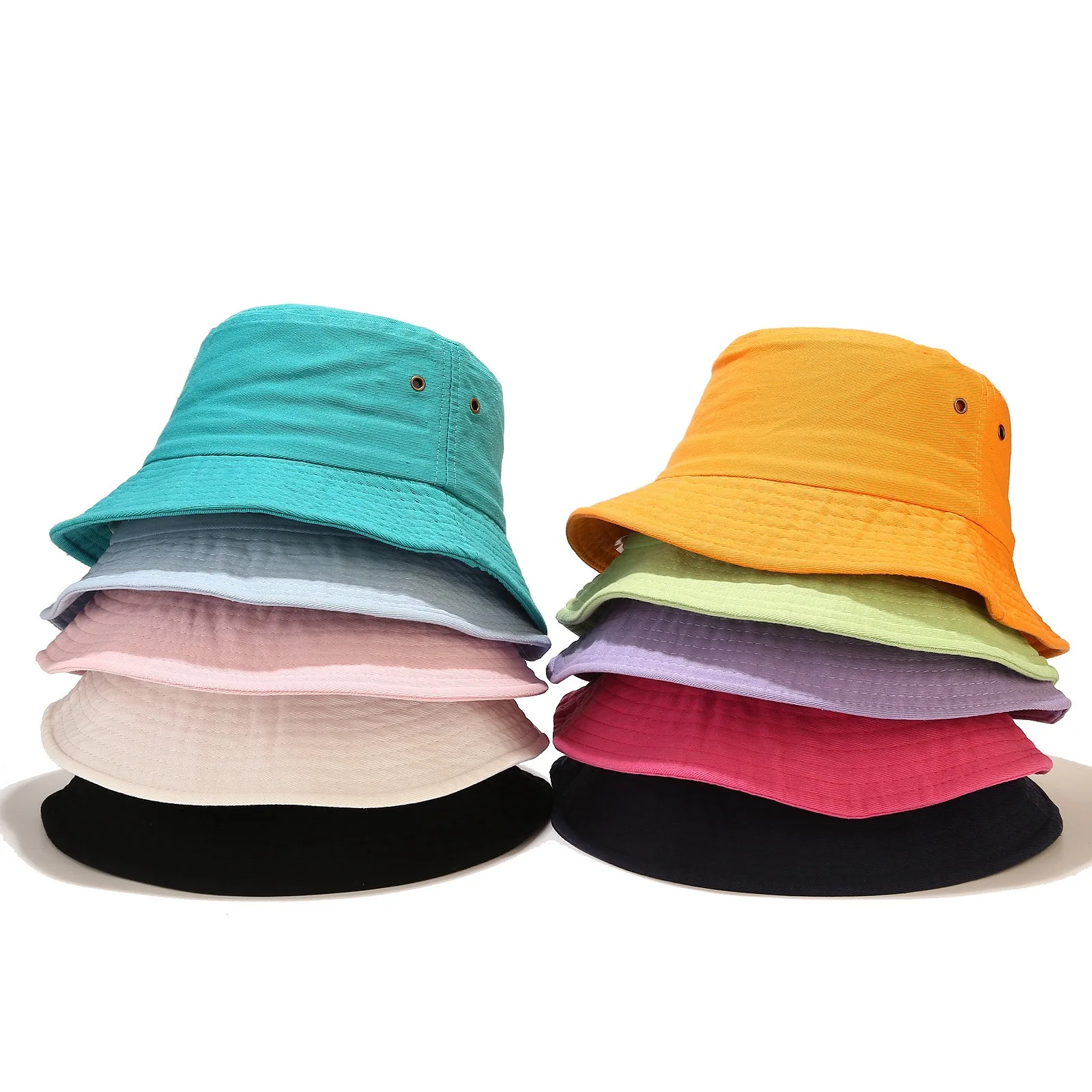 free shipping gorras outdoor fisherman hiking fishing bob hat OEM wholesale stock acid wash frayed distressed washed bucket hat