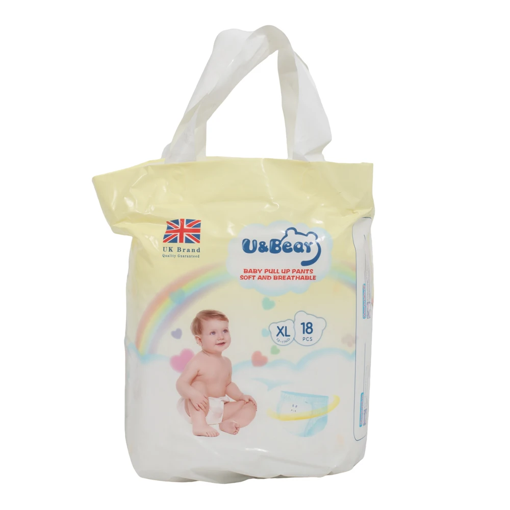 New Design A Grade Baby Diaper Pampersing Pull Up Nappy Rejected B Grade Reusable Waterproof Brand Baby Diaper