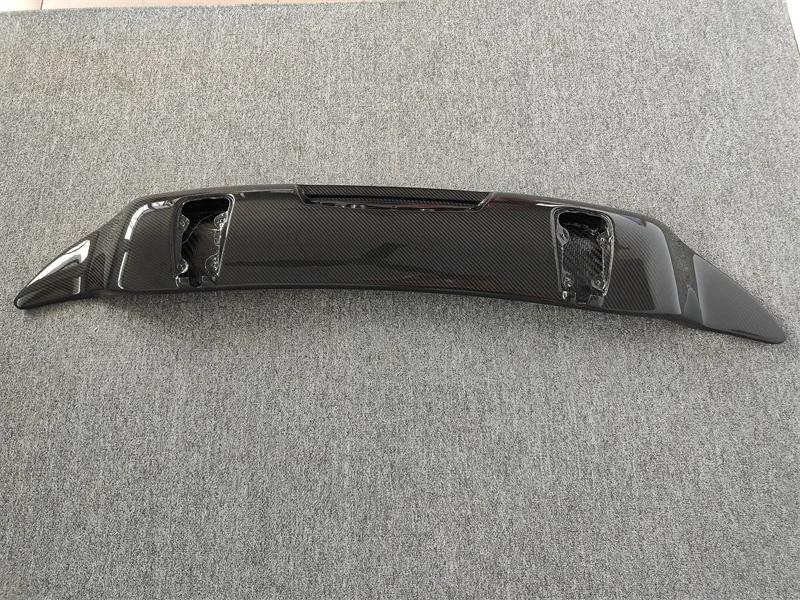 For Mclaren 650S MP4 12C dry carbon fiber rear spoiler V-style body kit front bumper edge rear diffuser side skirts