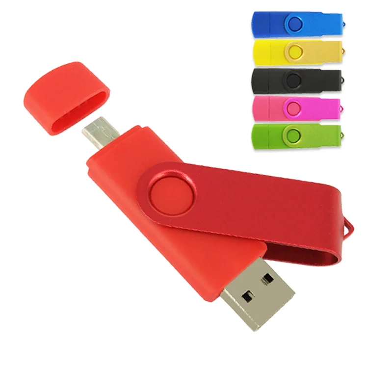  Высококачественный поворотный OTG Флешка Usb флэш-накопитель 3 0 2 64 ГБ 32 16 8 Гб Otg на заказ карта памяти флеш-накопитель