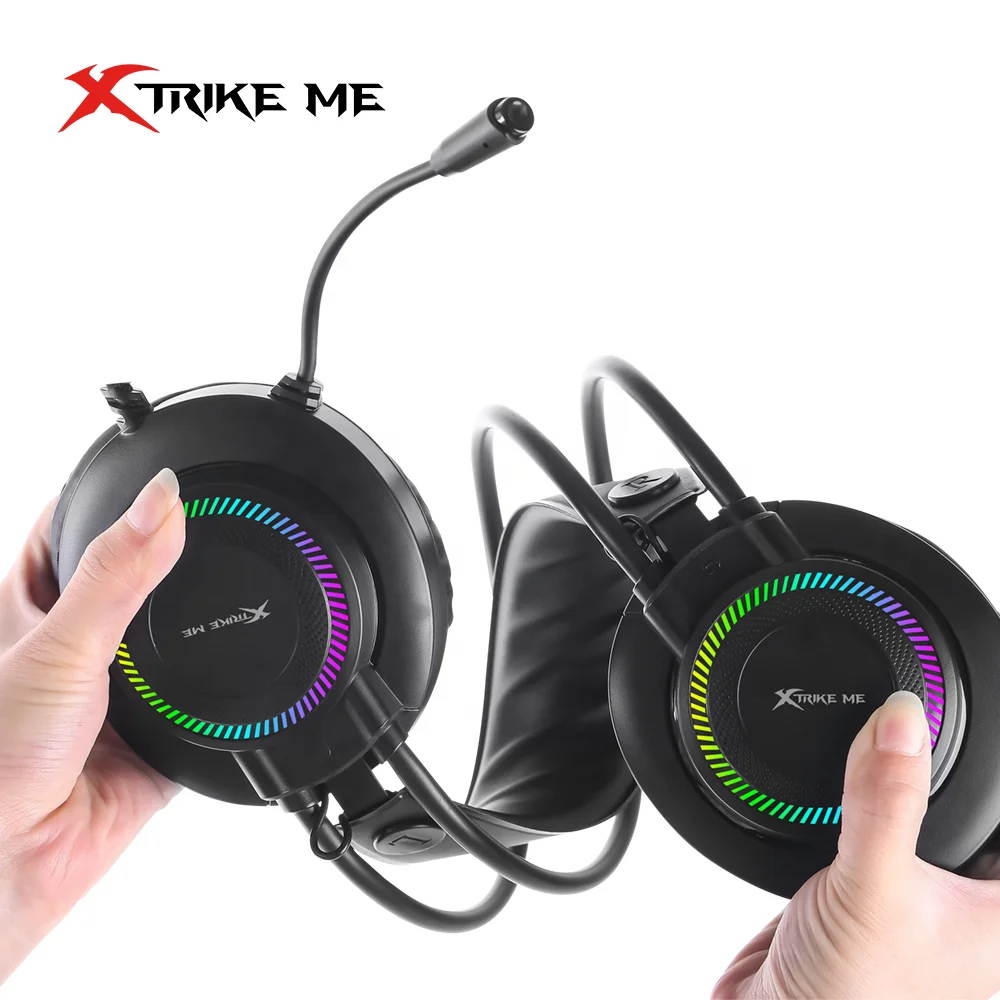 XTRIKE ME GH-509 игровой Проводные Игровые наушники kotion 7,1 цветная (RGB) светодиодная подсветка повязка для мобильного телефона/планшета с консолями xbox one