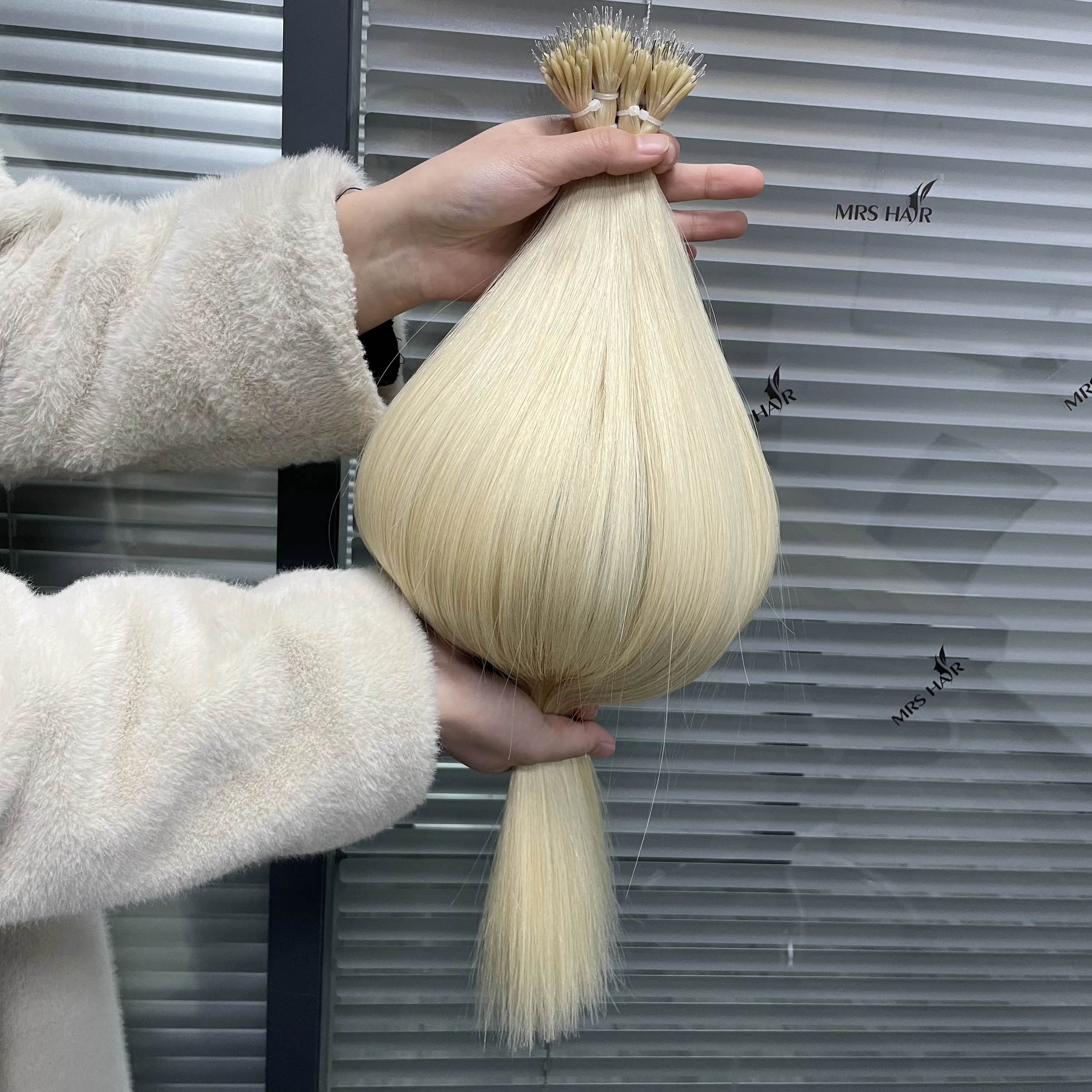 Wholesale Nano Ring Human Hair Extensions Silicon 100% Russian  Nano Ring Double Drawn Remy Human Hair Extension For Nano Ring