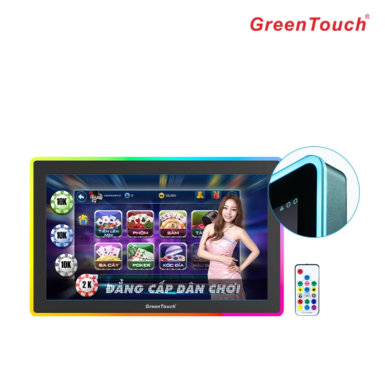 GT LED-Framed Monitor 27 inch capacitive touch screen with DP HD port