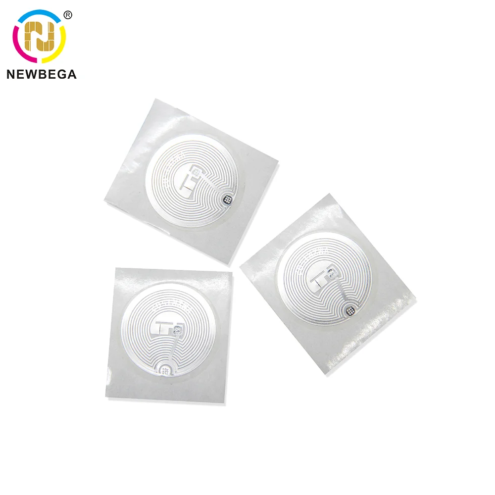 Rewritable Paper Roll Copper Mini Size Waterproof Round Chip Transparent NFC Tag Sticker RfFID Metal Label