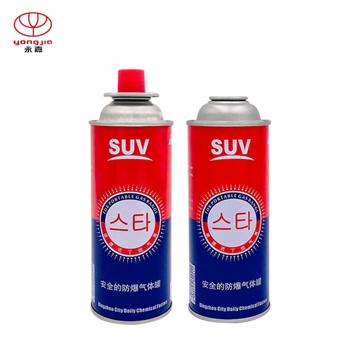 
Aerosol tin can for butane gas and refillable aerosol empty spray butane gas 