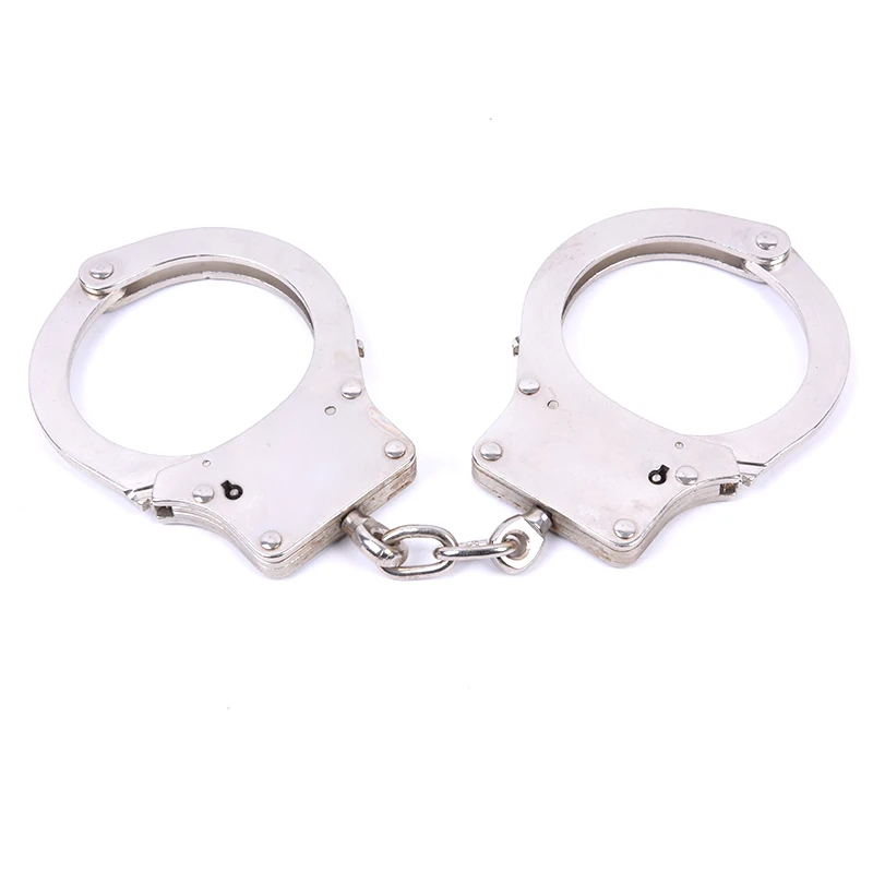 professional metal hinged premium metal carbon steel handcuffs with keys