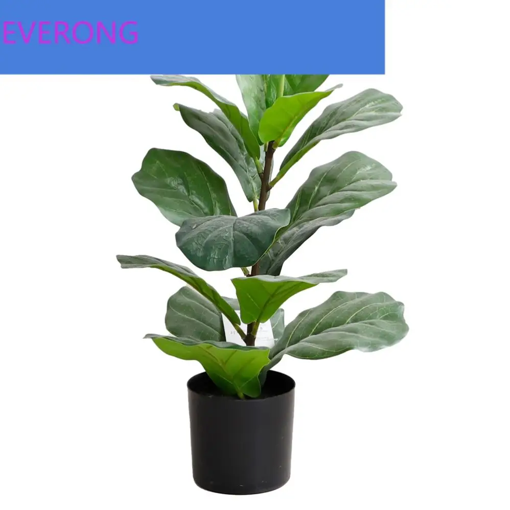 New products nearly natural look artificial fiddle tree ficus tree bonsai for bedroom accessories