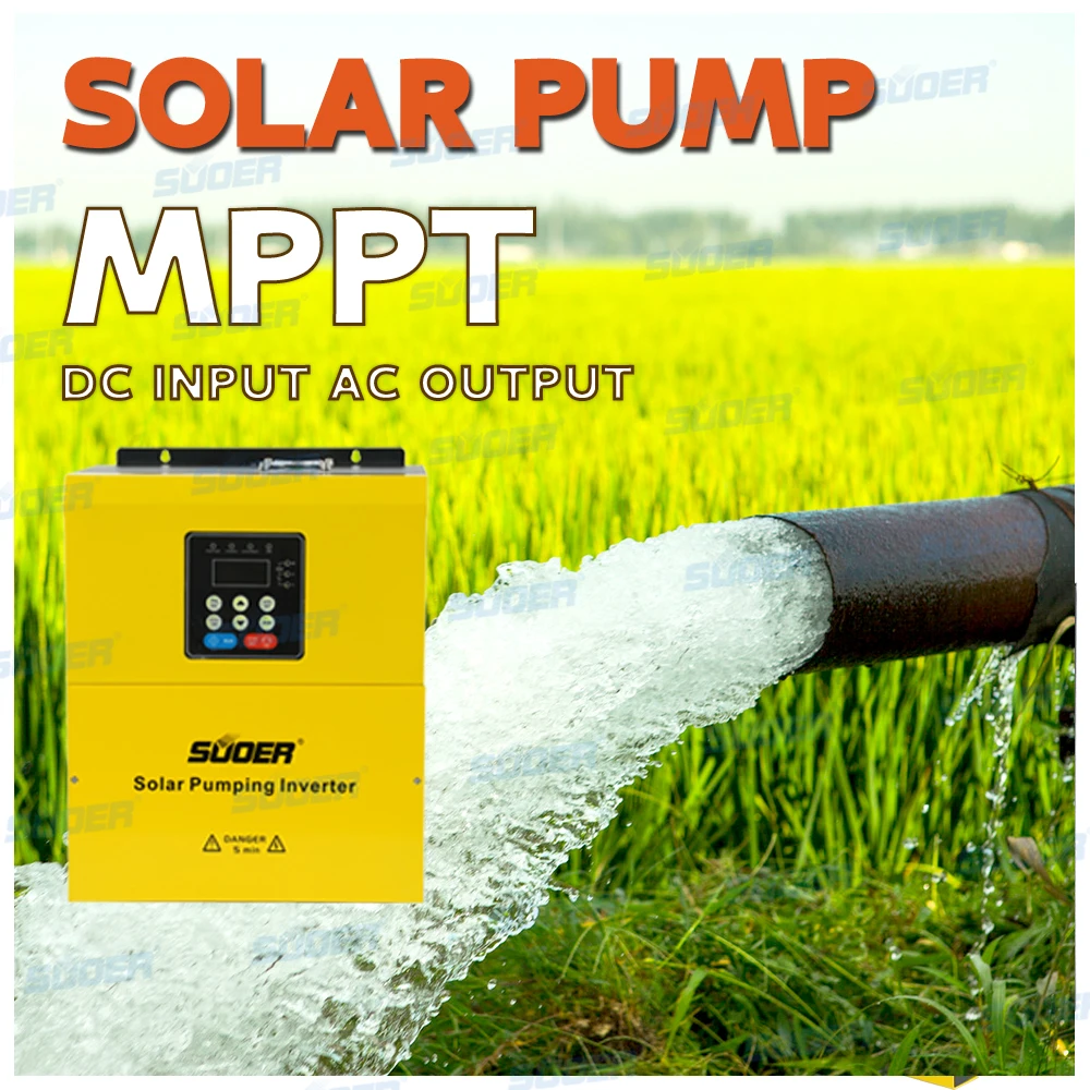 Suoer high quality 220v 2.2kw 3hp solar water pump inverter with load test