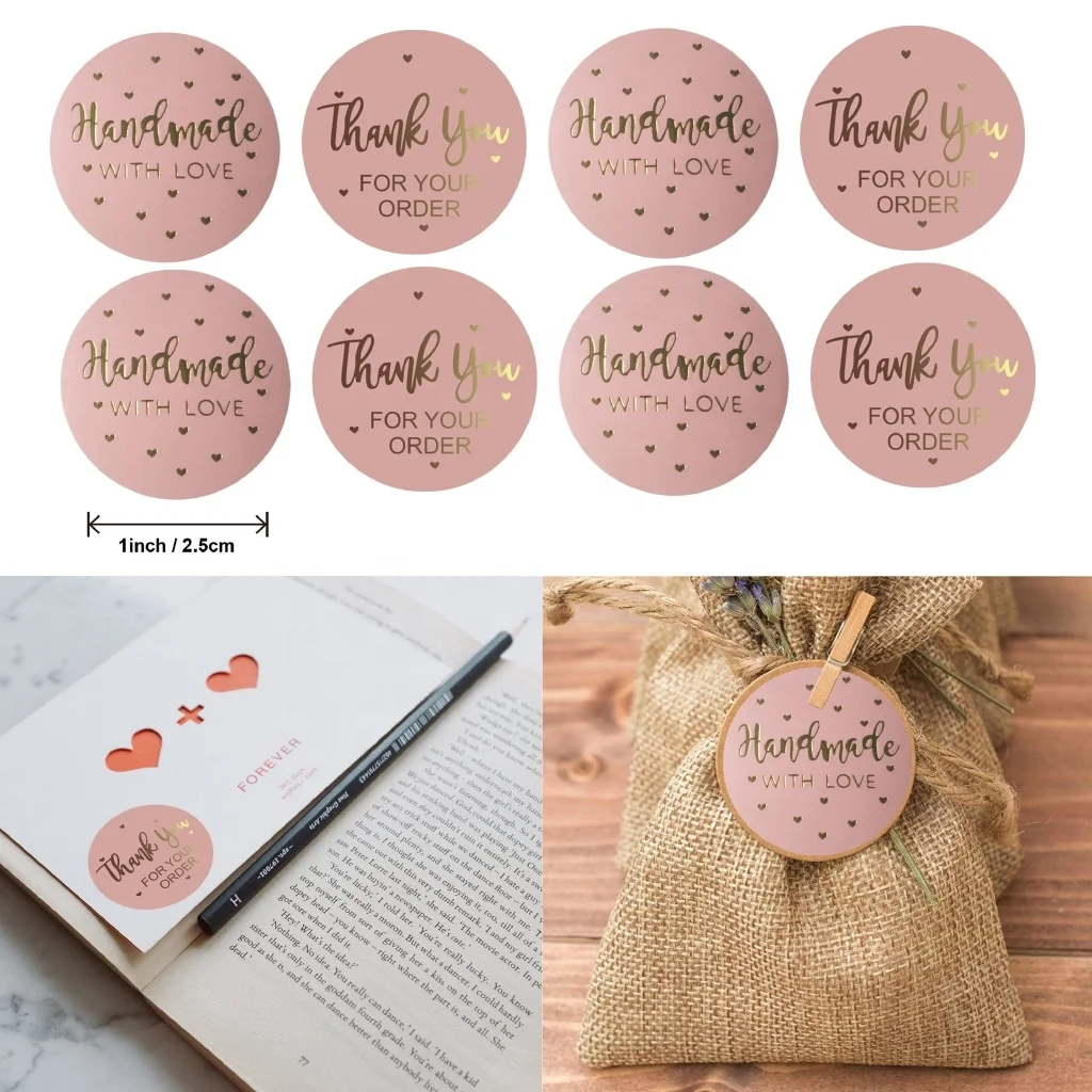 OEM succulents decorative label sticker thank you stickers for bags boxes