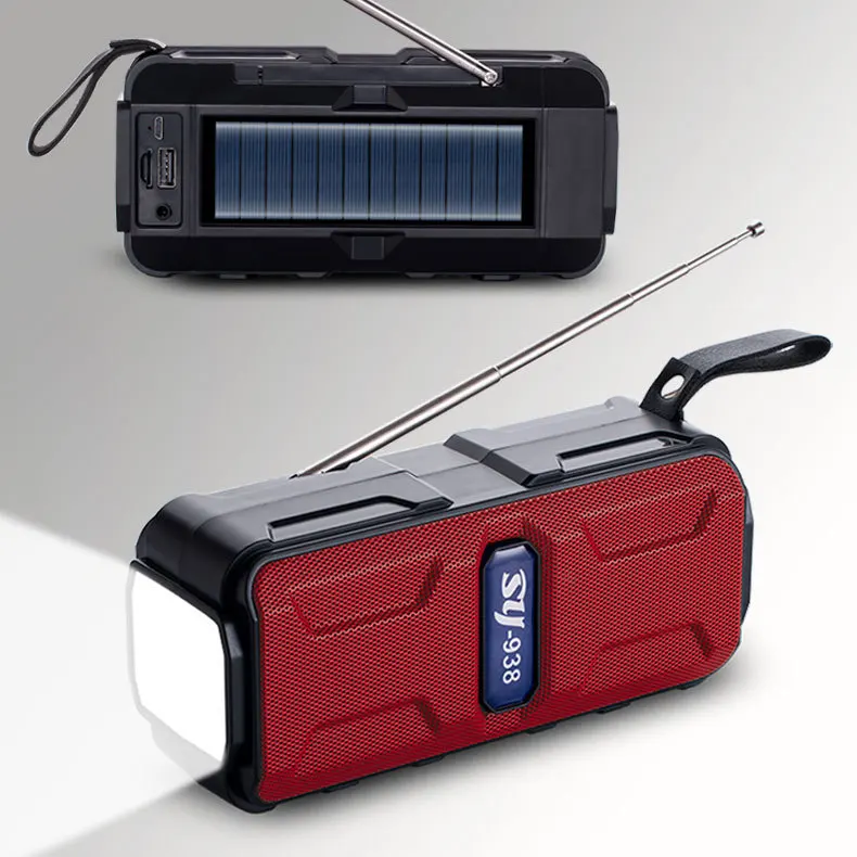 Kingstar Solar Powered Sound Amplifiers with Microphone Version 5.1 Calling USB Speaker AUX TF Card Fm Radio