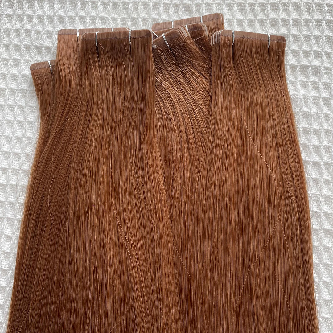100% Virgin Cuticle Remy Hair Maintains Full Grip Thinner Softer And Seamless Slimline Tape Hair Extensions