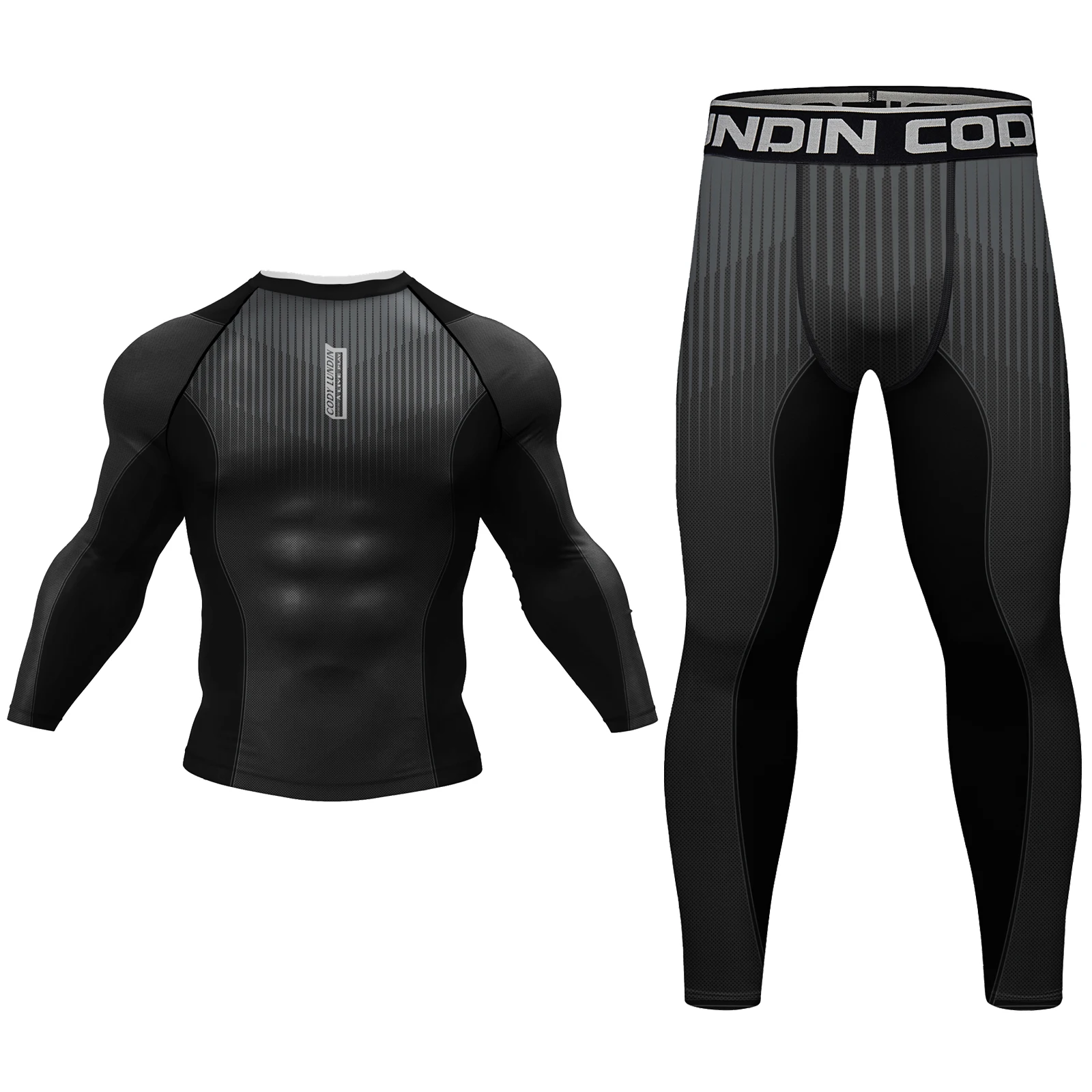 Cody Lundin Funny Graphic MMA BJJ Rashguard Set Cool Grappling jiu jitsu Compression T-shirts Men Printed Casual Gym Tops