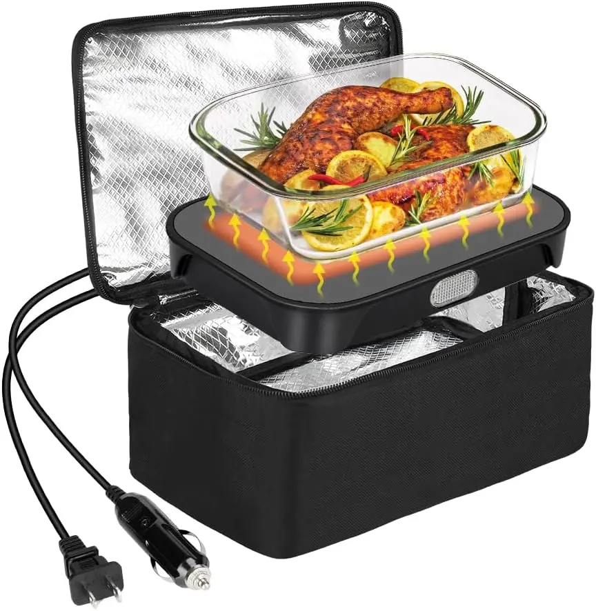 12V 24V 110V Factory hot sell portable electric lunch box food warmer for home car truck