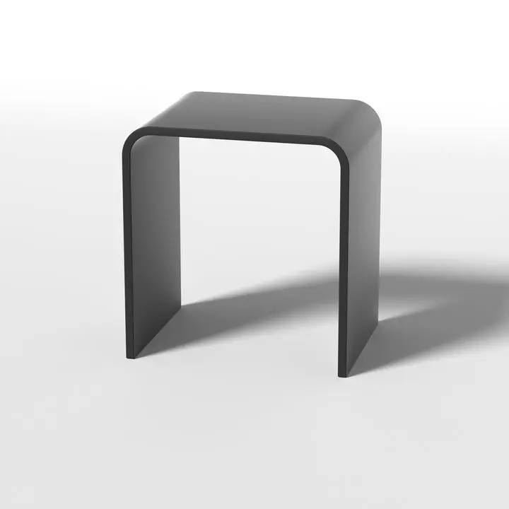 Acrylic bathroom vanity stool stone composite stool