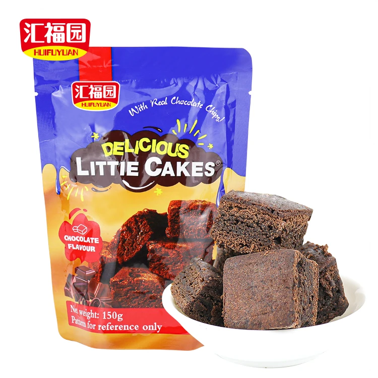 
Bag packing softy cakes of dark chocolate 