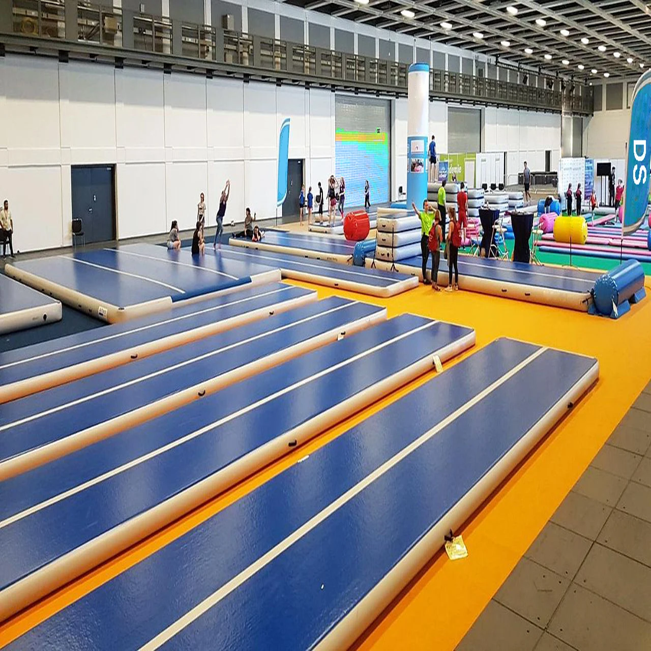 
10ft 13ft 16ft 20ft Air Floor Inflatable airtrack Gymnastics Air Tumbling Track Inflatable Air floor balance beam For Sale 