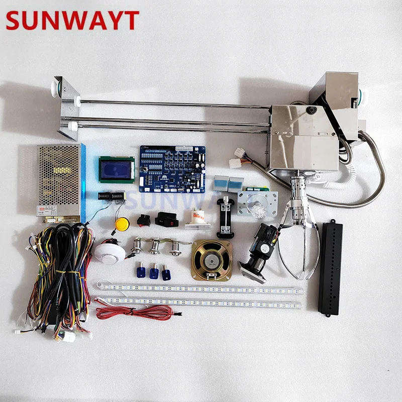 Factory Wholesale Coin Operated Claw Machine Parts Full Set Arcade Toy Gift Prize Grabber Crane Claw Machine Kit