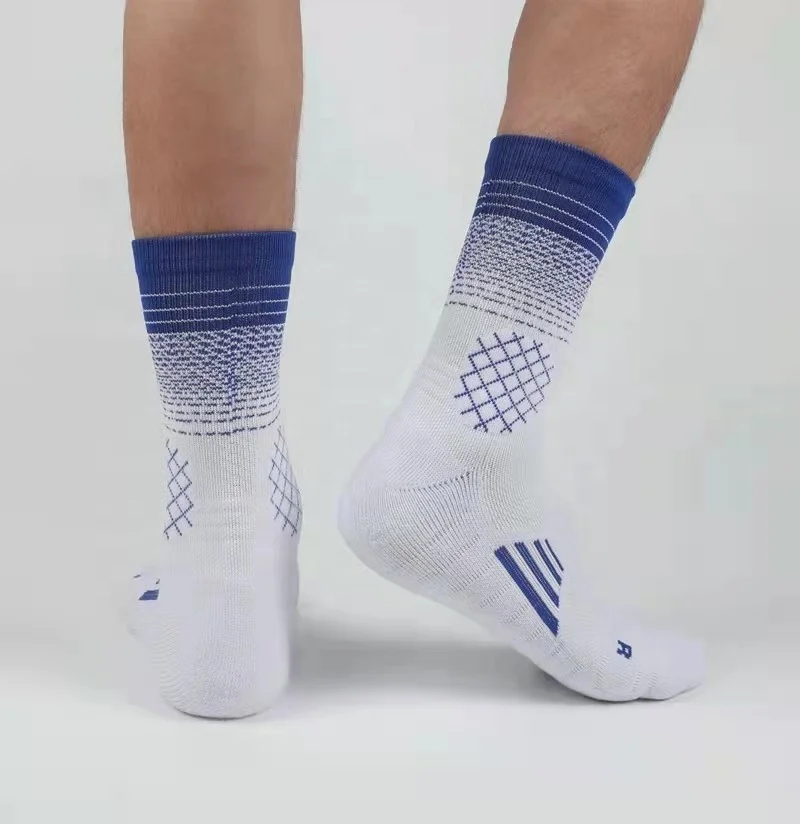 wholesale custom logo white tennis socks cushioned tennis sock baumwoll sports tennis socks in stock with terry
