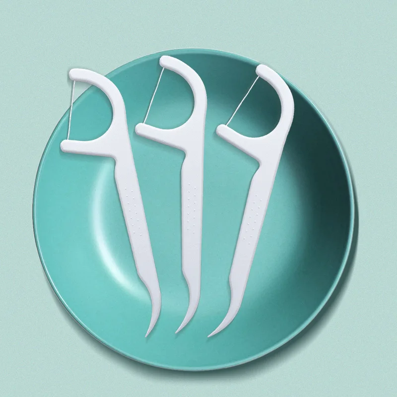 Wholesale China Factory Corn dental floss picks by 100/50/30 pieces floss picks