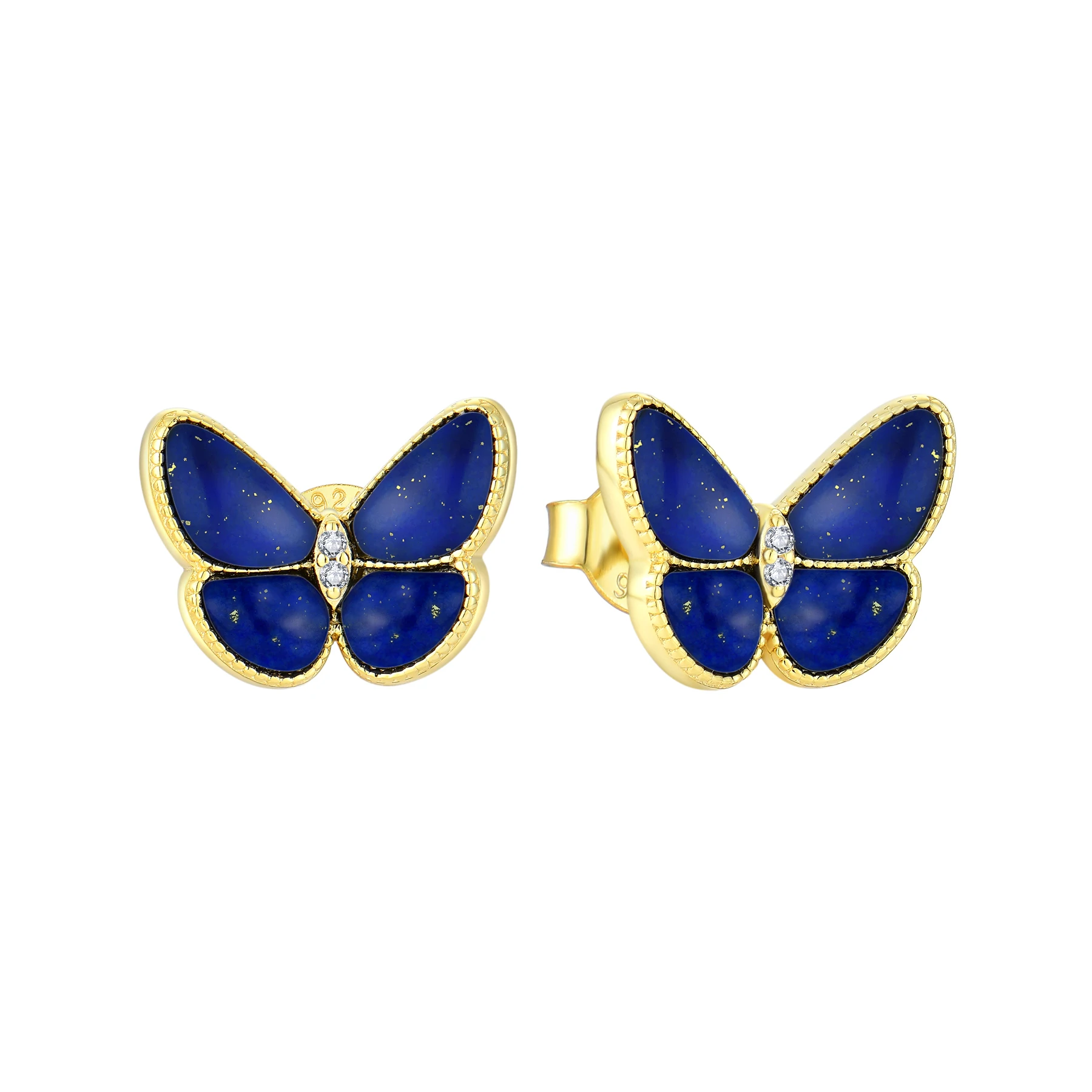 High Quality Jewelry Classic butterflyJewelry Earring Necklace Ring Gold Plated  925 Silver Girls jewelry trefle sets for women