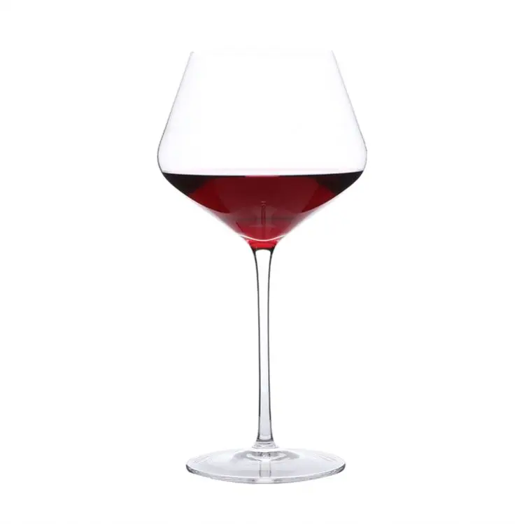 
DBE Top fashion hexagon blue charms set glasses luxury bulk floating long stem crystal unbreakable wine glass 