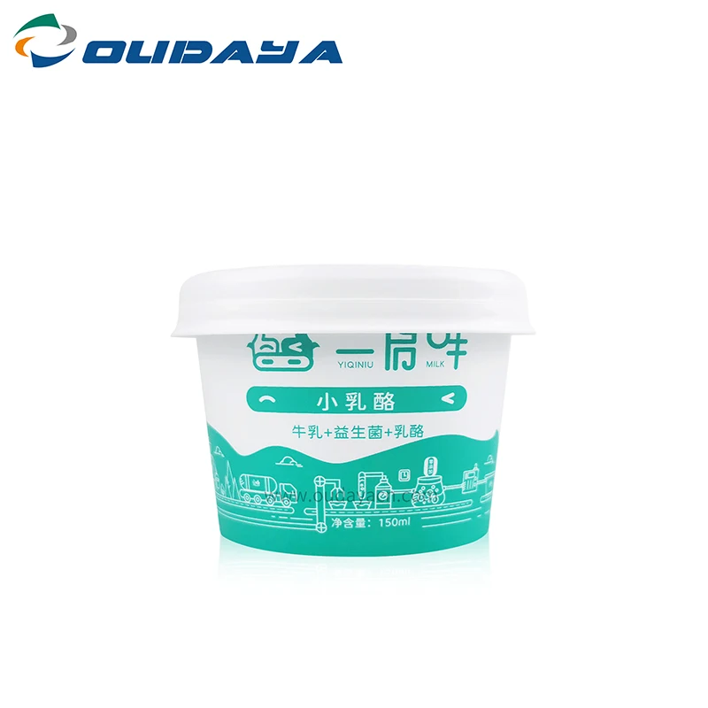 custom logo iml 6oz frozen yogurt cup with lid plastic ice cream cup with spoon